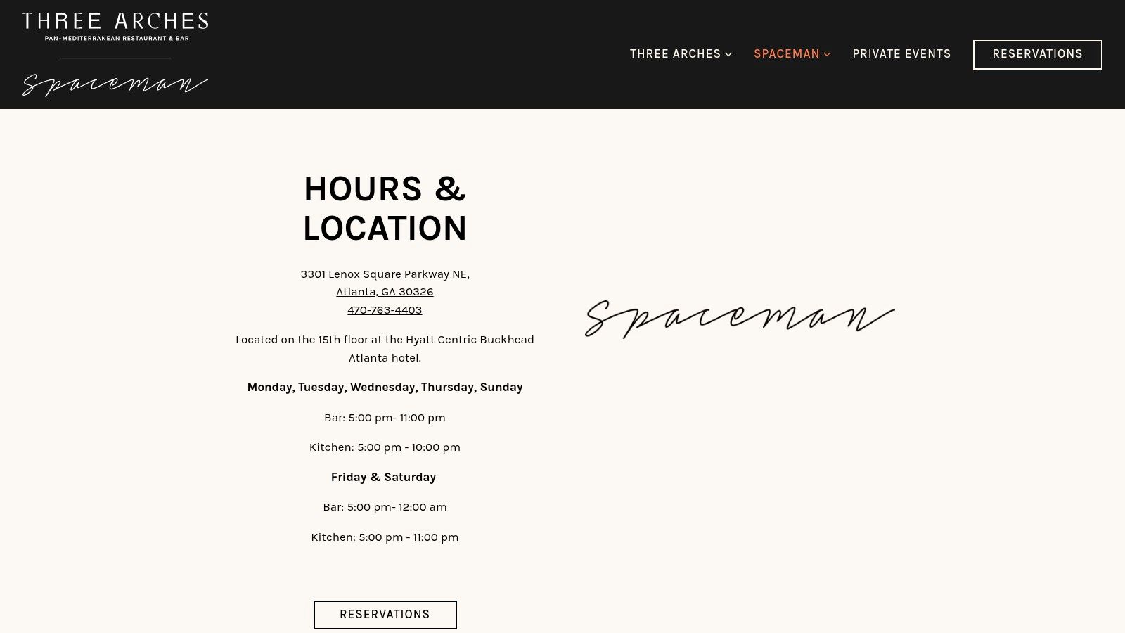 Spaceman at Hyatt Centric Buckhead