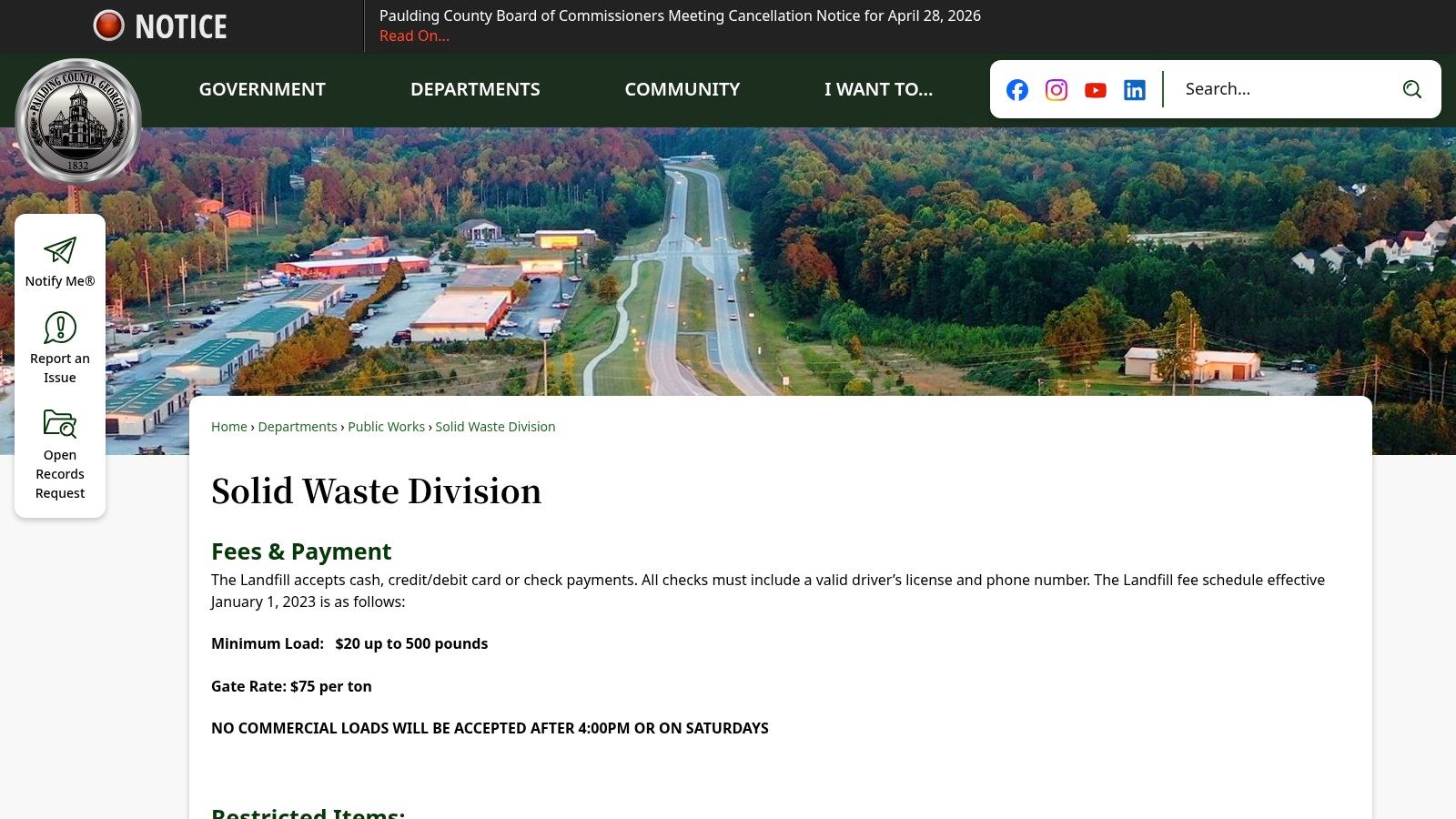 Paulding County Landfill (Dallas, GA)